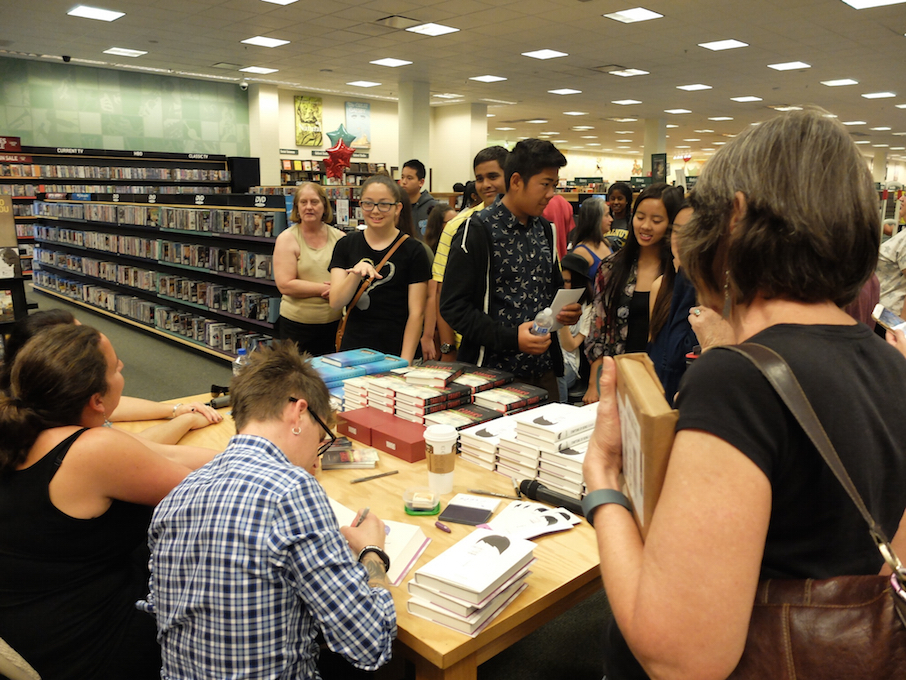 Signing books at Barnes & Noble Chino Hills